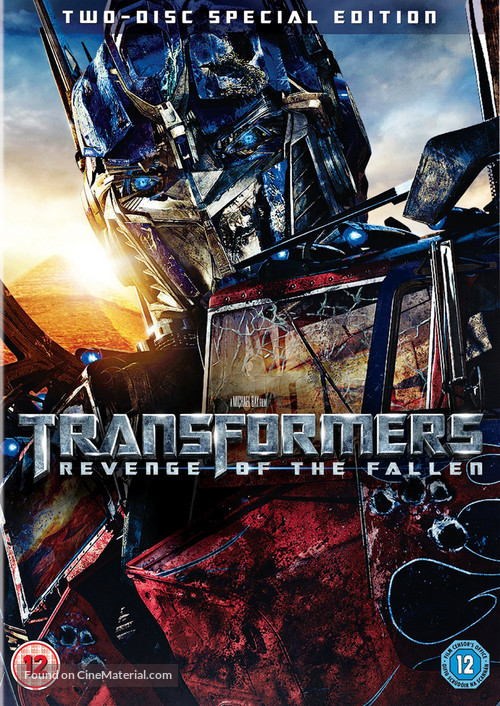 Transformers: Revenge of the Fallen - British DVD movie cover