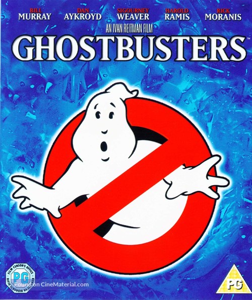 Ghostbusters - British Blu-Ray movie cover