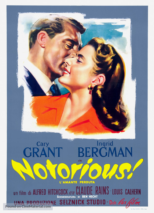 Notorious - Italian Theatrical movie poster