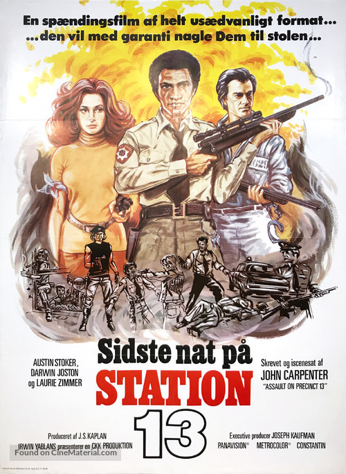 Assault on Precinct 13 - Danish Movie Poster