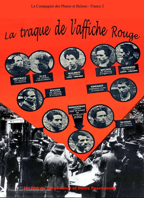 La traque de l&#039;affiche rouge - French Movie Cover