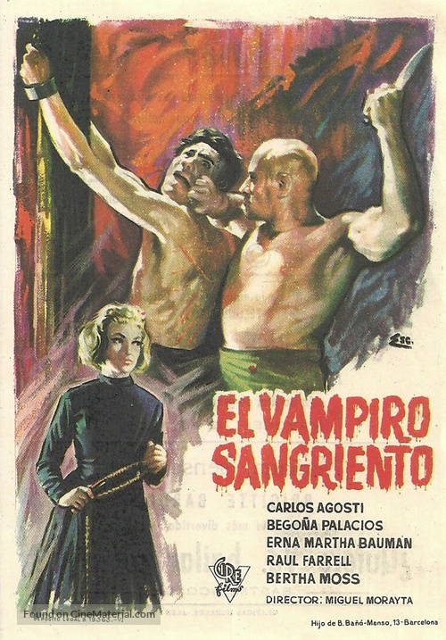 El vampiro sangriento - Spanish Movie Poster