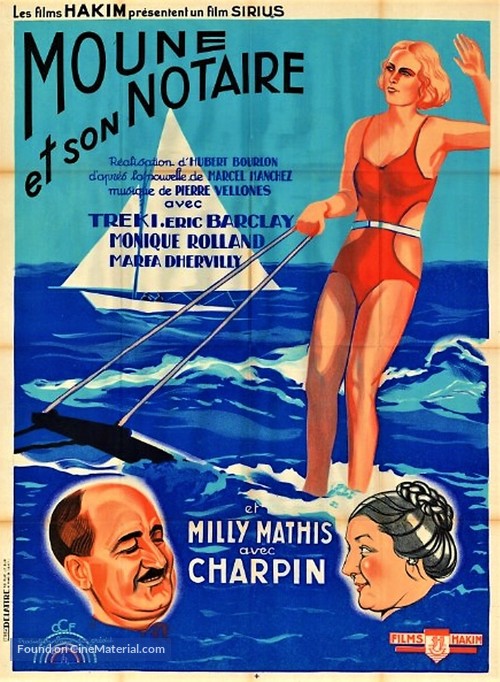 Moune et son notaire - French Movie Poster