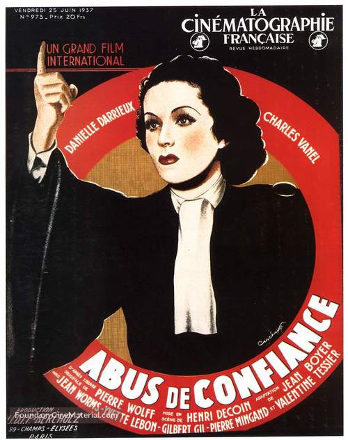 Abus de confiance - French Movie Poster