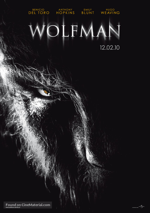 The Wolfman - Austrian Movie Poster
