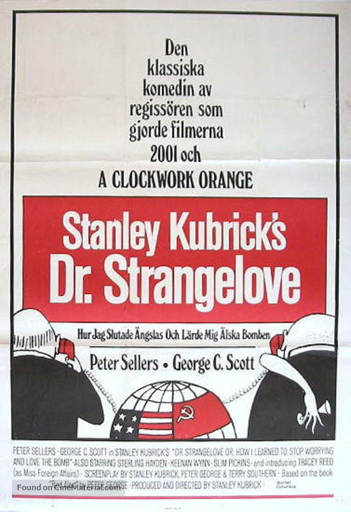 Dr. Strangelove - Swedish Movie Poster