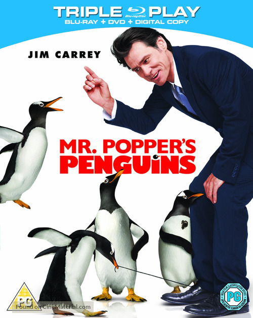 Mr. Popper&#039;s Penguins - British Blu-Ray movie cover