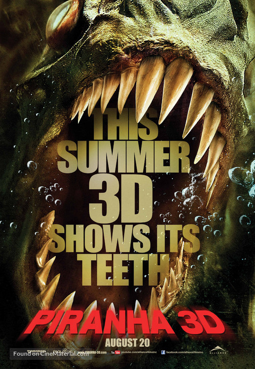 Piranha (2010) Canadian movie poster
