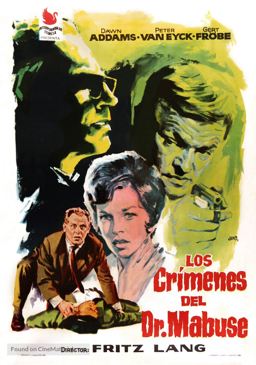 Die 1000 Augen des Dr. Mabuse - Spanish Movie Poster