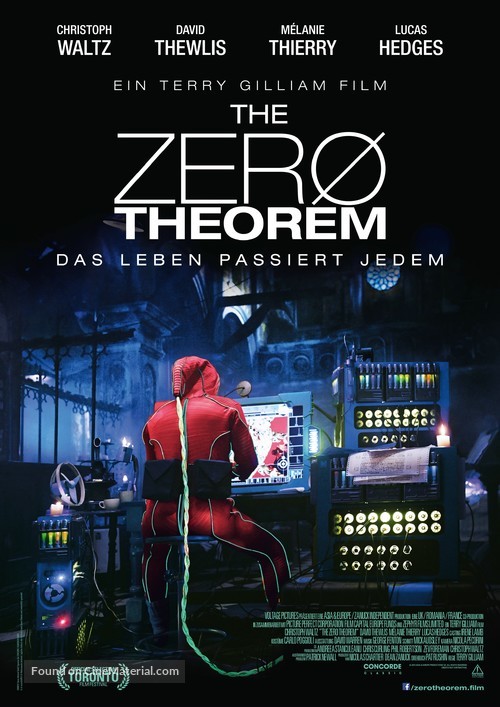 The Zero Theorem - German Movie Poster