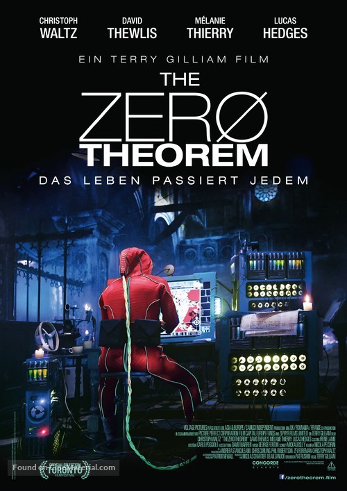 The Zero Theorem - German Movie Poster