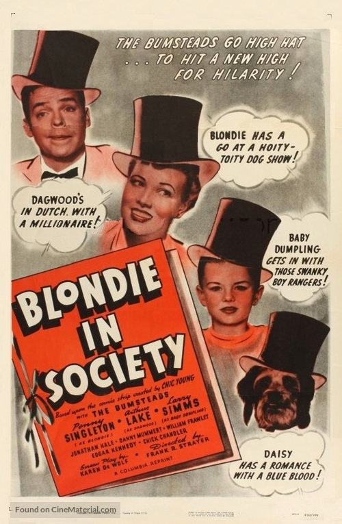 Blondie in Society - Movie Poster