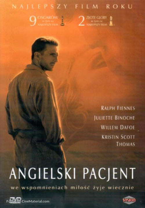 The English Patient - Polish DVD movie cover