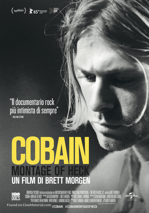 Kurt Cobain: Montage of Heck - Italian Movie Poster