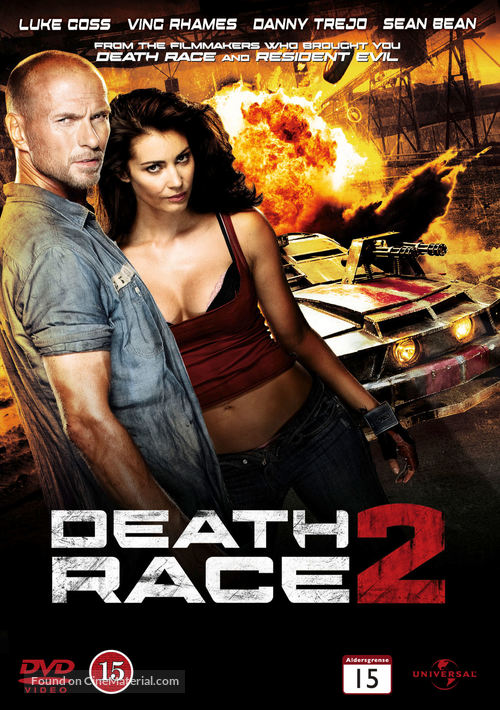 Death Race 2 - Danish DVD movie cover