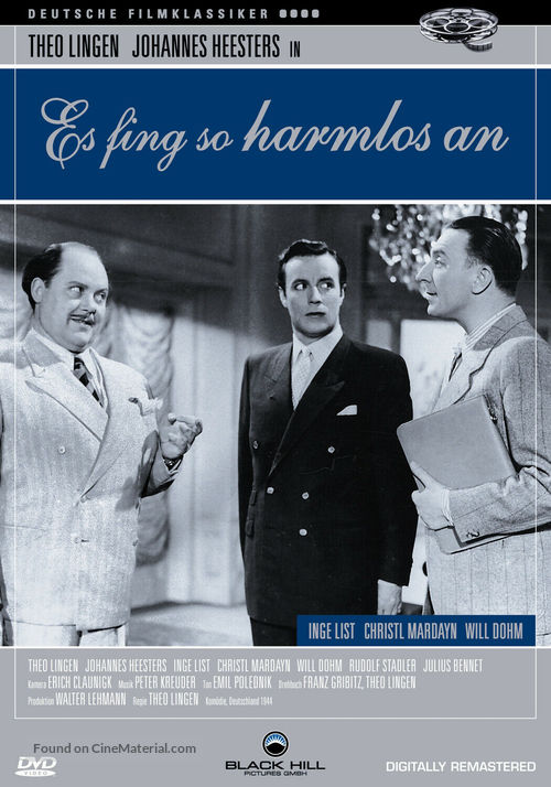 Es fing so harmlos an - German Movie Cover