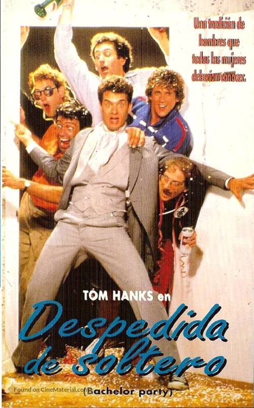 Bachelor Party - Spanish VHS movie cover