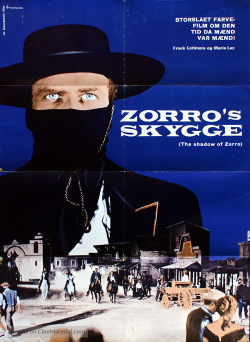 L&#039;ombra di Zorro - Danish Movie Poster