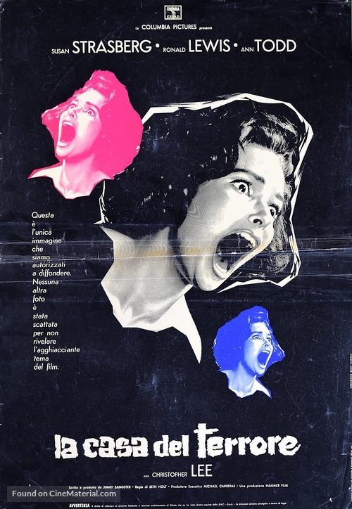 Taste of Fear - Italian Movie Poster