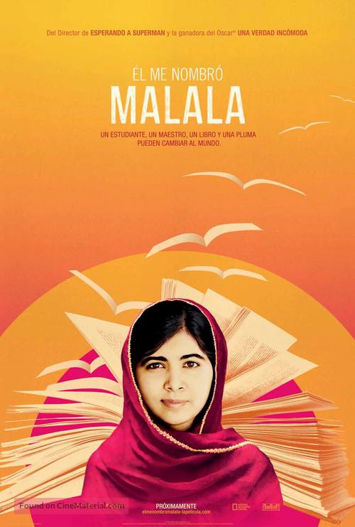 He Named Me Malala - Mexican Movie Poster