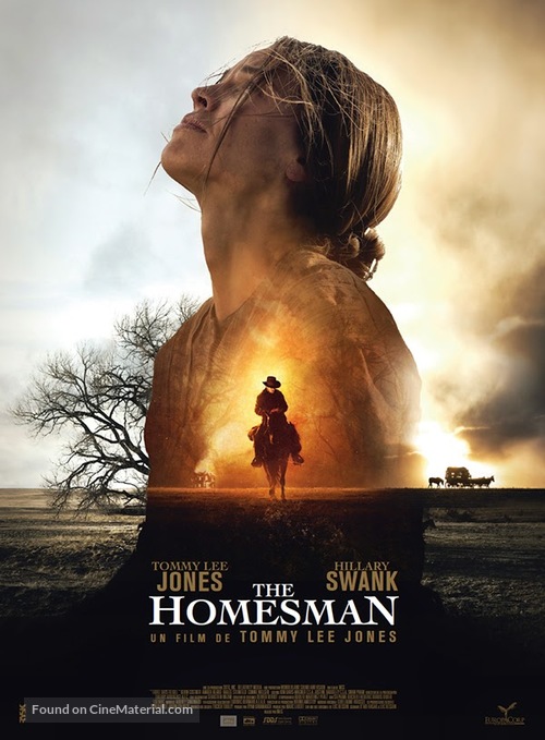 The Homesman (2014) French movie poster