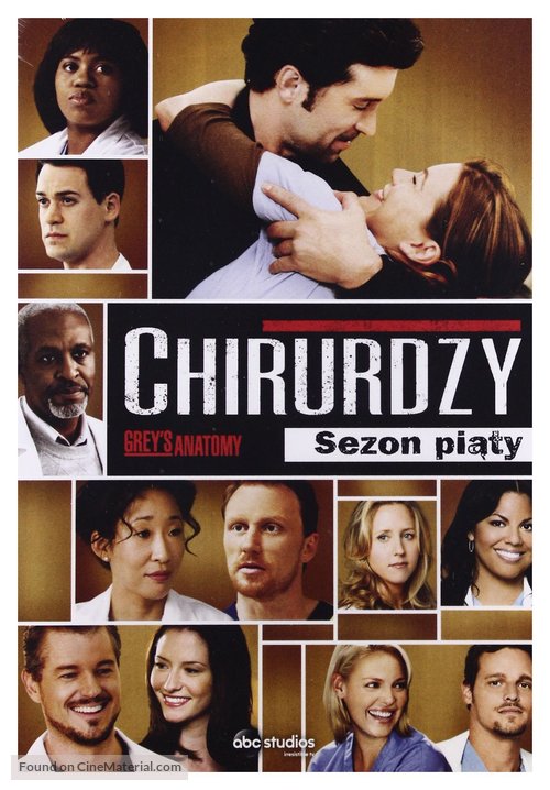 &quot;Grey&#039;s Anatomy&quot; - Polish DVD movie cover