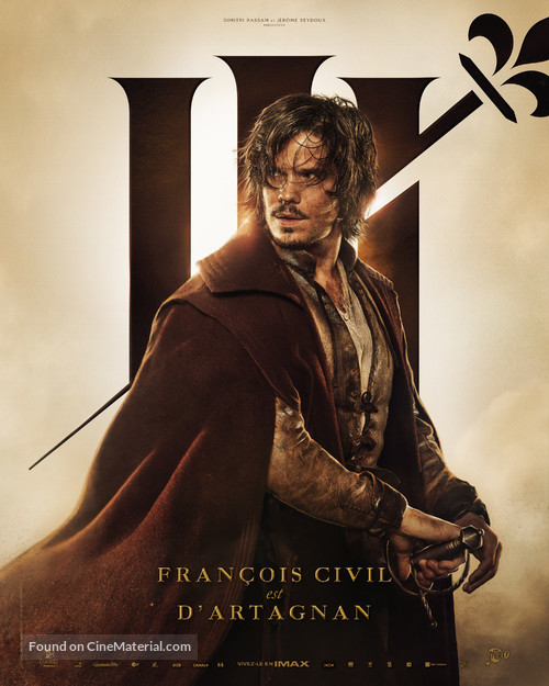 Les trois mousquetaires: D&#039;Artagnan - French Movie Poster