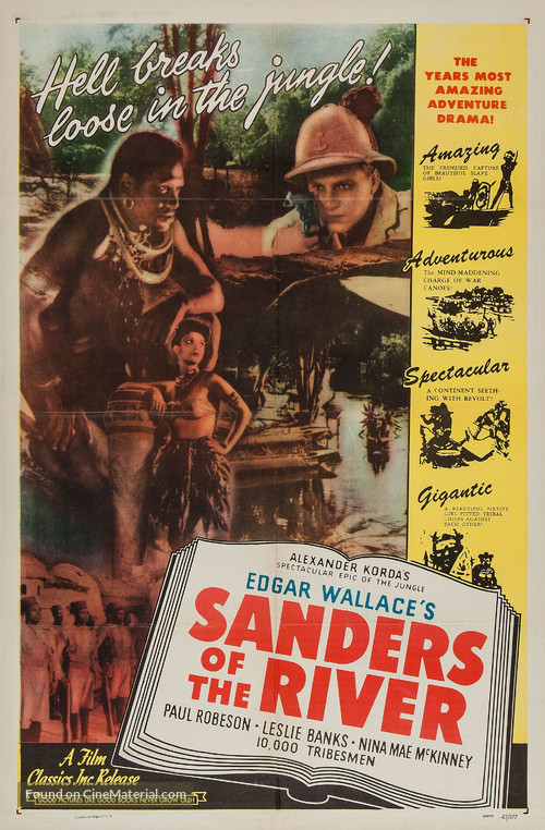 Sanders of the River - Re-release movie poster