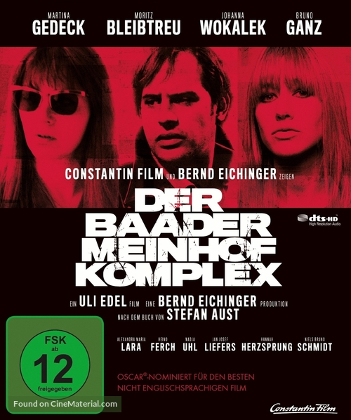 Der Baader Meinhof Komplex - German Blu-Ray movie cover