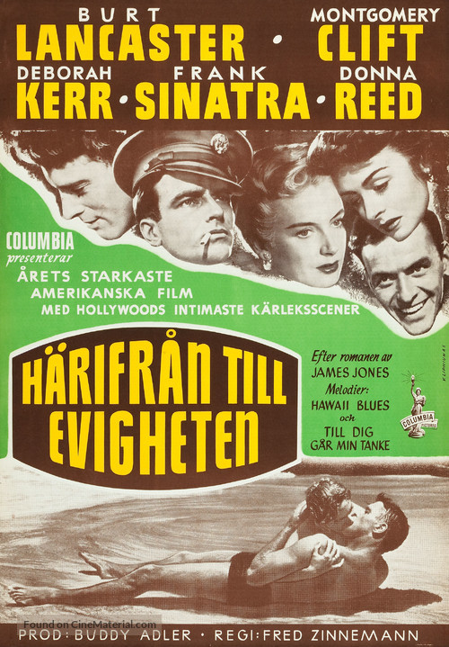 From Here to Eternity - Swedish Movie Poster
