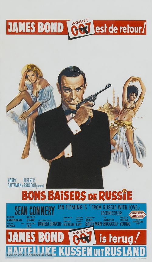 From Russia with Love - Belgian Movie Poster