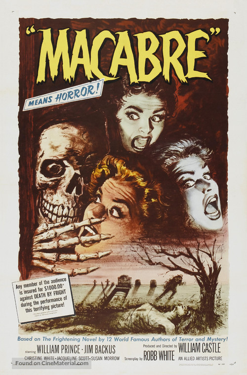 Macabre - Theatrical movie poster