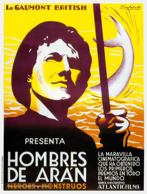 Man of Aran - Spanish Movie Poster
