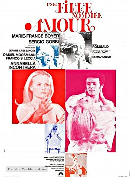 Une fille nomm&eacute;e Amour - French Movie Poster