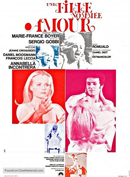 Une fille nomm&eacute;e Amour - French Movie Poster