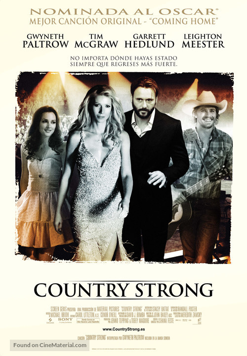 Country Strong - Spanish Movie Poster