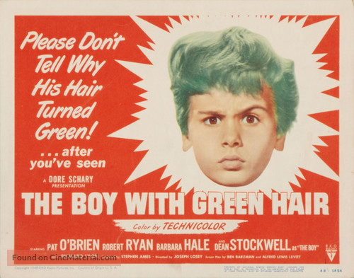 The Boy with Green Hair - Movie Poster