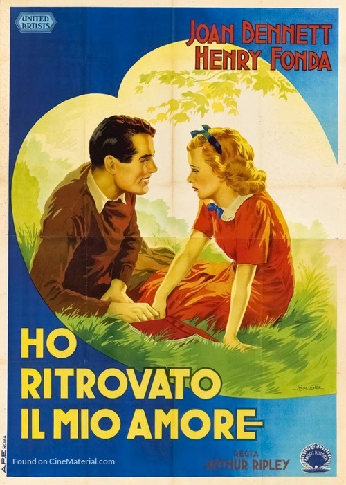 I Met My Love Again - Italian Movie Poster