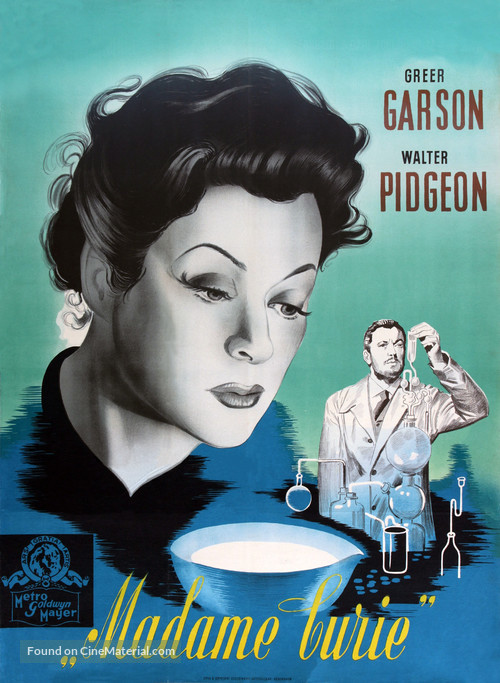 Madame Curie - Danish Movie Poster