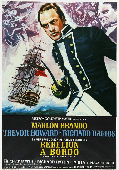 Mutiny on the Bounty - Spanish Movie Poster