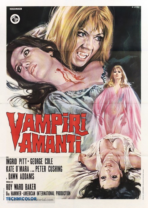The Vampire Lovers - Italian Movie Poster