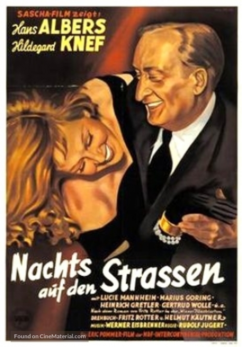 Nachts auf den Stra&szlig;en - Austrian Movie Poster