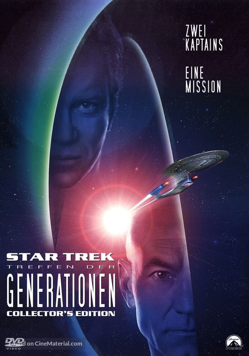 Star Trek: Generations - German DVD movie cover