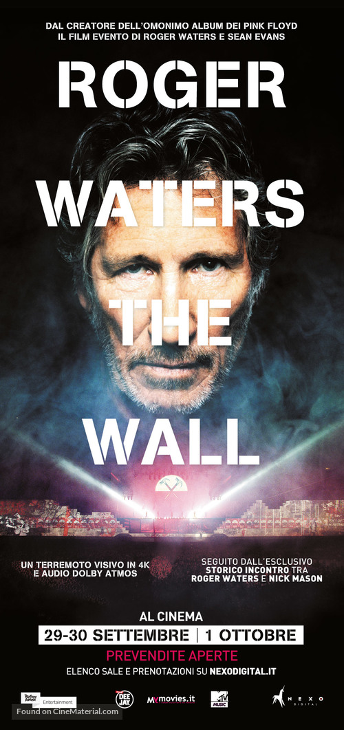 Roger Waters the Wall - Italian Movie Poster