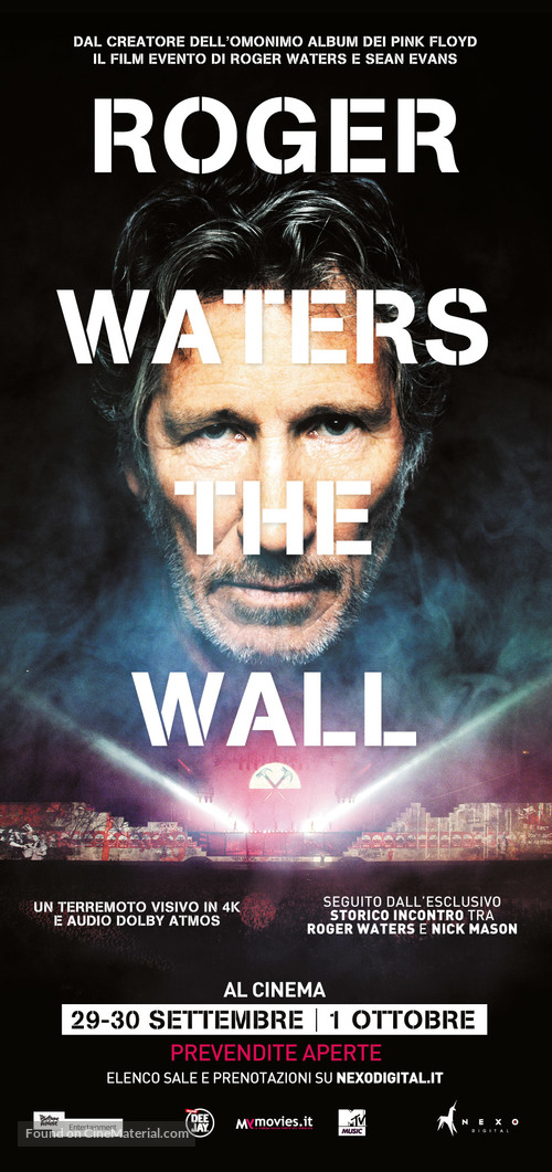 Roger Waters the Wall - Italian Movie Poster