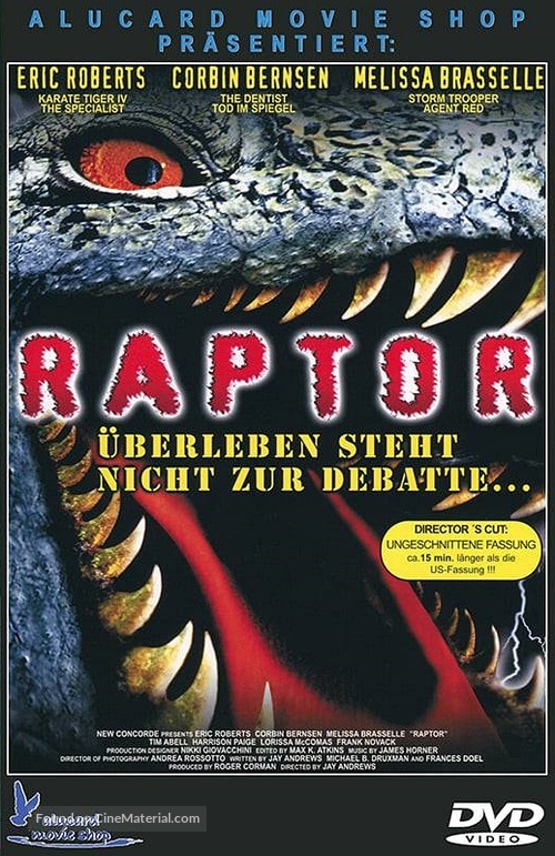 Raptor - German DVD movie cover