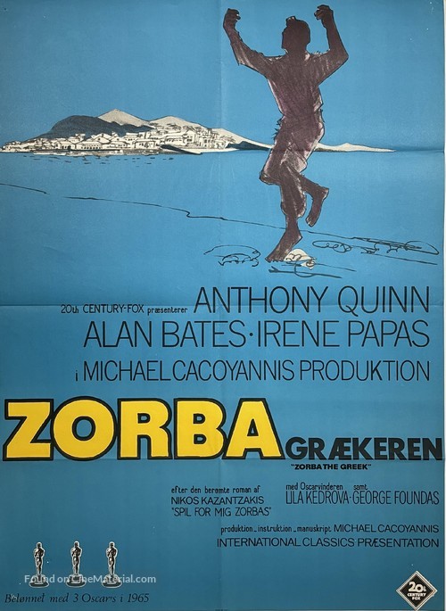 Alexis Zorbas - Danish Movie Poster