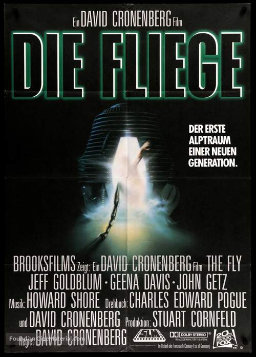 The Fly - German Movie Poster