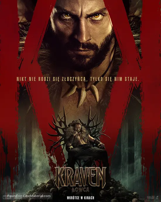 Kraven the Hunter - Polish Movie Poster