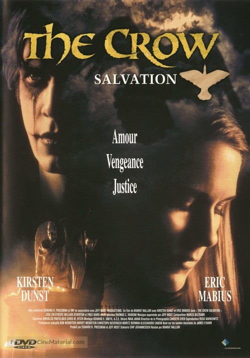 The Crow: Salvation - French DVD movie cover